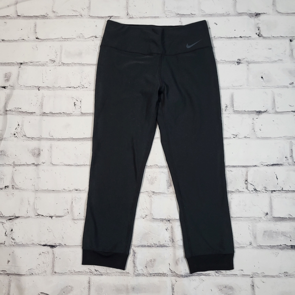 NIKE Dri Fit Black Jogger Athletic Legging Capri Pants Size Small